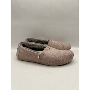 Toms Alpargata Slip On Mauve Pink Shoes Women Size 8